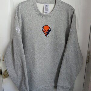 NWOT Adidas Men's Bucknell Soccer XL Crewneck Heather Gray Pullover Sweatshirt